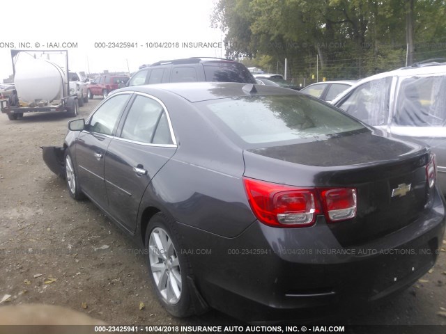 1G11E5SAXDF201568 - 2013 CHEVROLET MALIBU 2LT GRAY photo 3