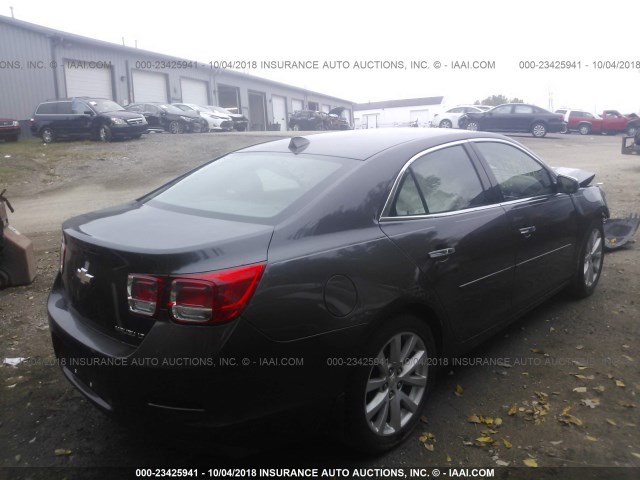 1G11E5SAXDF201568 - 2013 CHEVROLET MALIBU 2LT GRAY photo 4