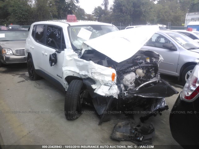 ZACCJBABXHPE54817 - 2017 JEEP RENEGADE SPORT WHITE photo 1