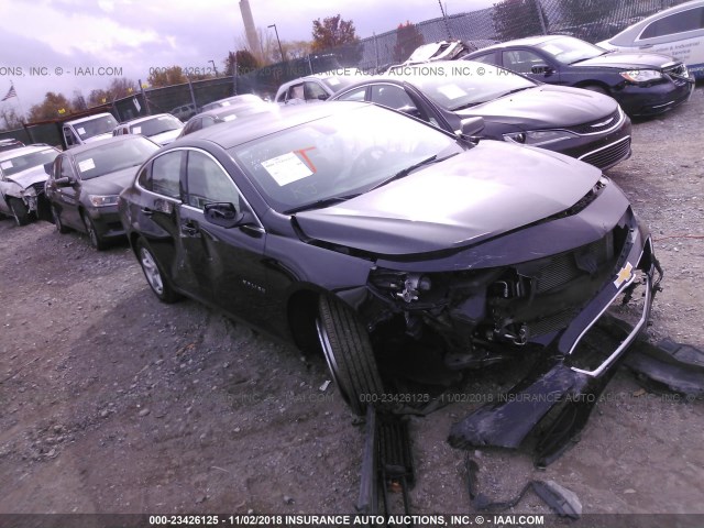 1G1ZC5STXGF211502 - 2016 CHEVROLET MALIBU LS BLACK photo 1