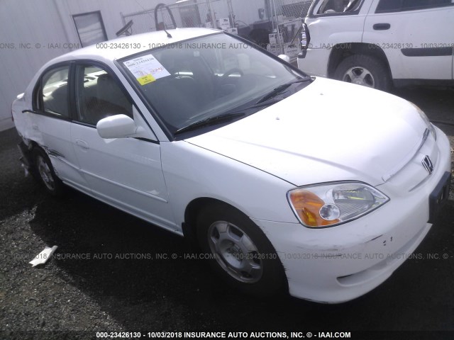 JHMES95613S025479 - 2003 HONDA CIVIC HYBRID WHITE photo 1