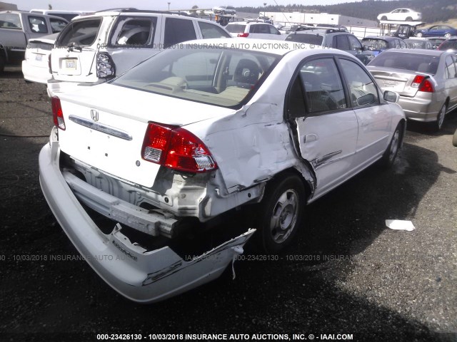 JHMES95613S025479 - 2003 HONDA CIVIC HYBRID WHITE photo 4