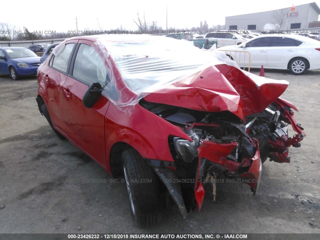 1G1JB5SH9H4162060 - 2017 CHEVROLET SONIC LS RED photo 1
