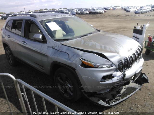 1C4PJLCB2GW287469 - 2016 JEEP CHEROKEE LATITUDE SILVER photo 1