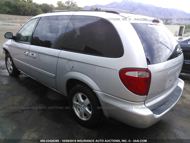 2D4GP44L46R778762 - 2006 DODGE GRAND CARAVAN SXT SILVER photo 3