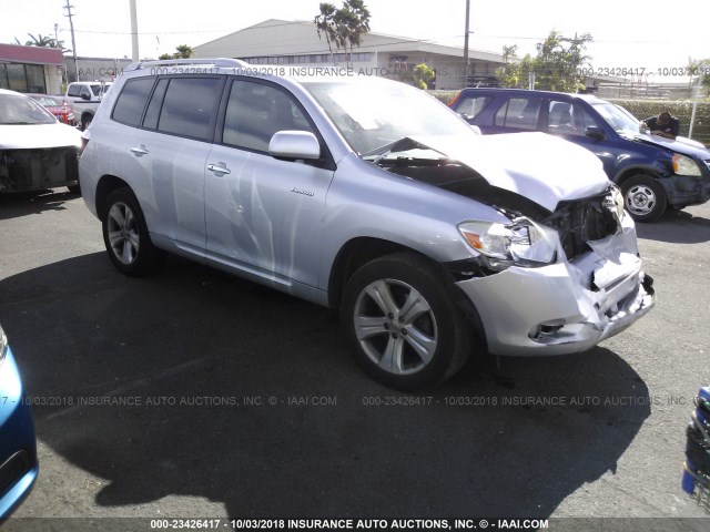 JTEYK3EH6A2100750 - 2010 TOYOTA HIGHLANDER LIMITED SILVER photo 1