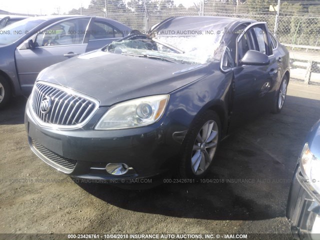 1G4PR5SK9C4173699 - 2012 BUICK VERANO CONVENIENCE GRAY photo 2