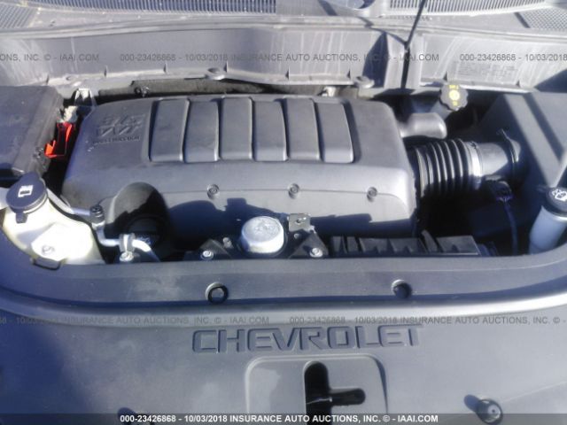 1GNLRFED7AS114267 - 2010 CHEVROLET TRAVERSE LT SILVER photo 10