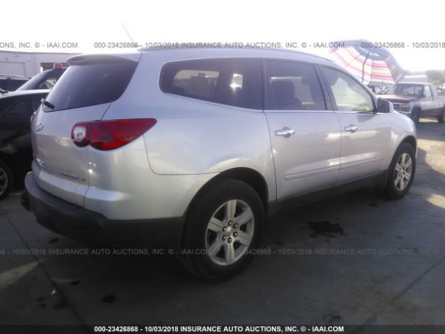 1GNLRFED7AS114267 - 2010 CHEVROLET TRAVERSE LT SILVER photo 4