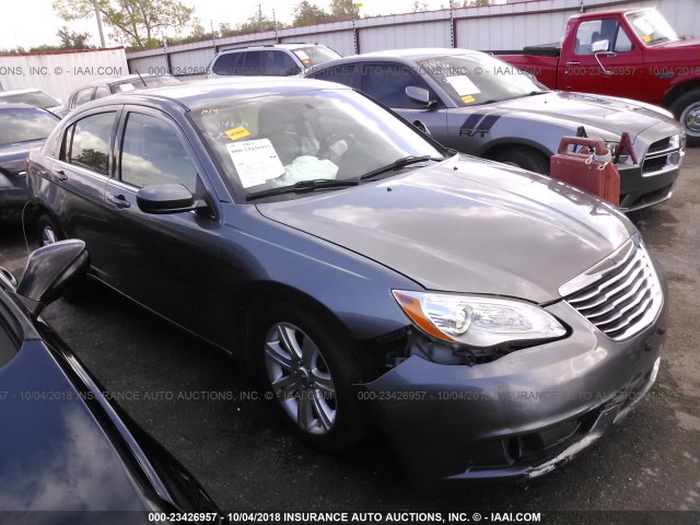 1C3CCBAB9DN704419 - 2013 CHRYSLER 200 LX GRAY photo 1