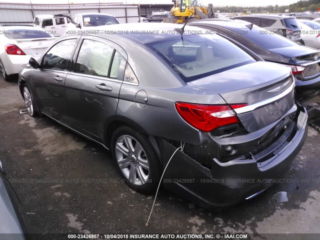 1C3CCBAB9DN704419 - 2013 CHRYSLER 200 LX GRAY photo 3