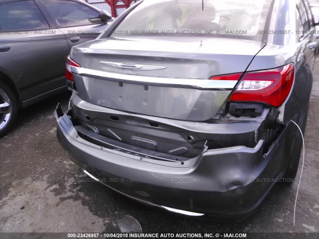 1C3CCBAB9DN704419 - 2013 CHRYSLER 200 LX GRAY photo 6