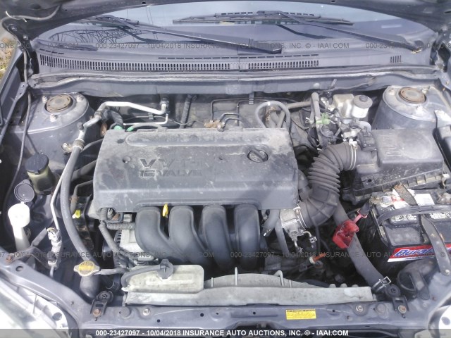 2T1BR32E85C457709 - 2005 TOYOTA COROLLA CE/LE/S GRAY photo 10