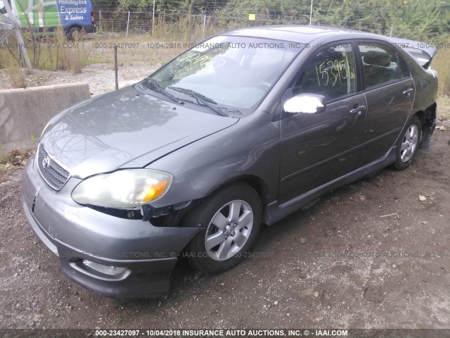 2T1BR32E85C457709 - 2005 TOYOTA COROLLA CE/LE/S GRAY photo 2