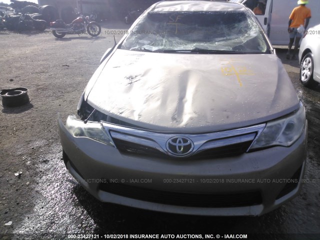 4T1BF1FK1CU169930 - 2012 TOYOTA CAMRY SE/LE/XLE GOLD photo 6