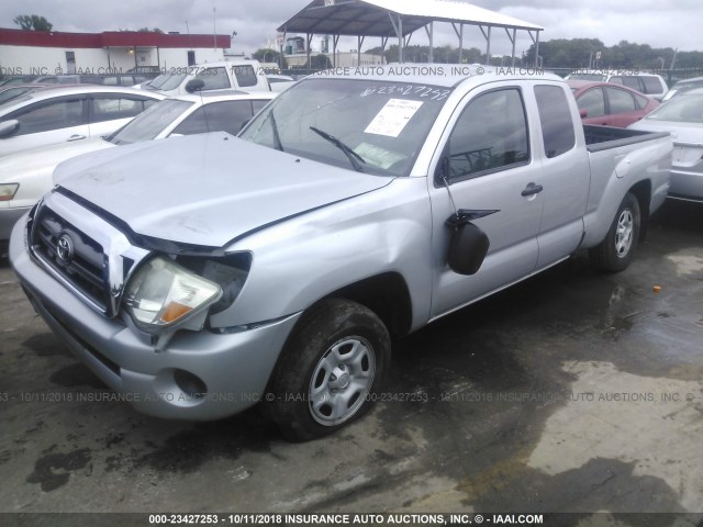 5TETX22N19Z600696 - 2009 TOYOTA TACOMA ACCESS CAB ვერცხლისფერი ფოტო 2