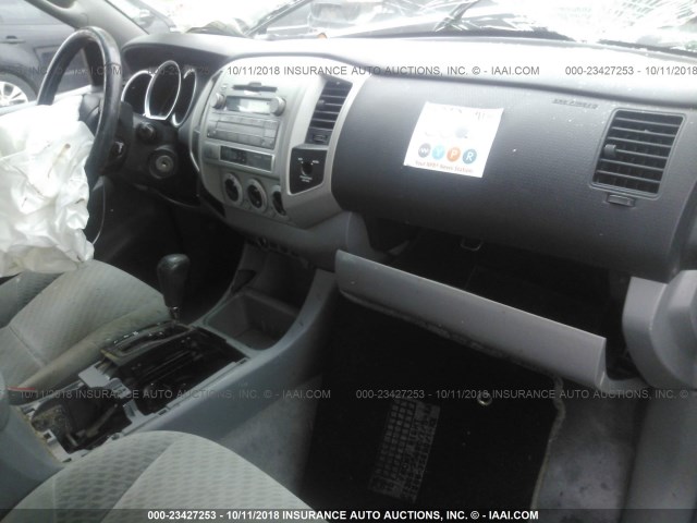 5TETX22N19Z600696 - 2009 TOYOTA TACOMA ACCESS CAB ვერცხლისფერი ფოტო 5