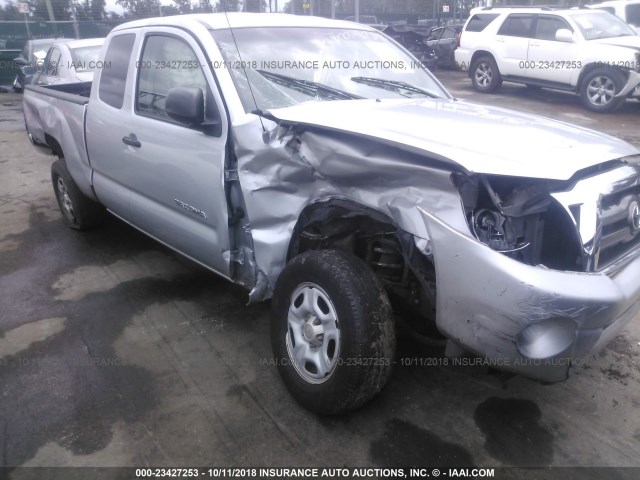 5TETX22N19Z600696 - 2009 TOYOTA TACOMA ACCESS CAB ვერცხლისფერი ფოტო 6