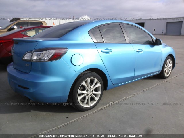 JM1BL1S56A1220155 - 2010 MAZDA 3 S BLUE photo 4