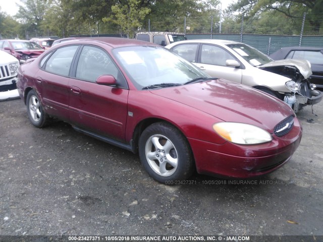 1FAFP55SX1A244043 - 2001 FORD TAURUS SES BURGUNDY photo 1