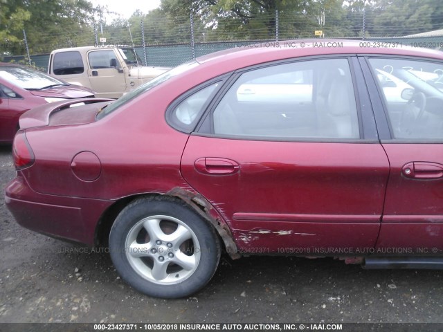 1FAFP55SX1A244043 - 2001 FORD TAURUS SES BURGUNDY photo 6