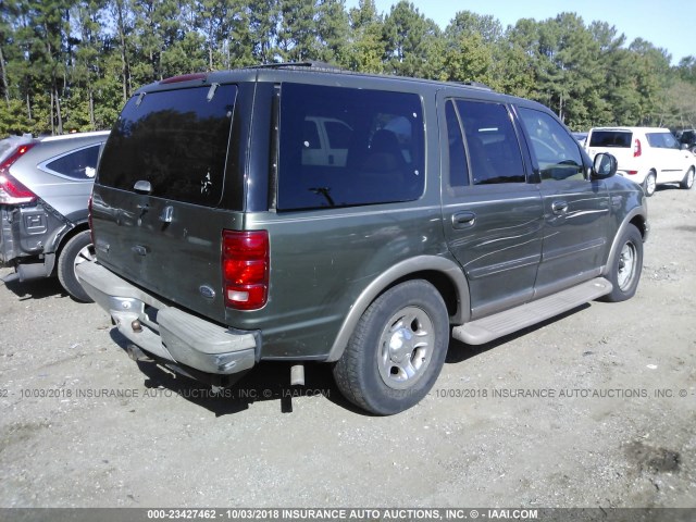 1FMRU17L8YLB84448 - 2000 FORD EXPEDITION EDDIE BAUER GREEN photo 4