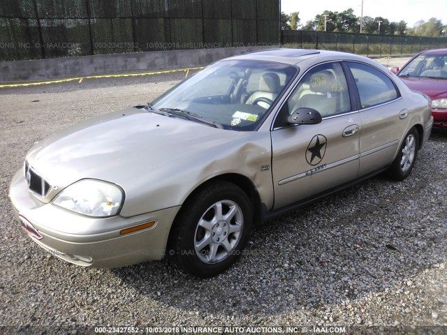 1MEFM55S6YG604272 - 2000 MERCURY SABLE LS PREMIUM GOLD photo 2