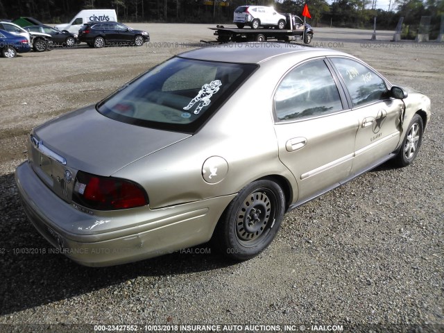 1MEFM55S6YG604272 - 2000 MERCURY SABLE LS PREMIUM GOLD photo 4