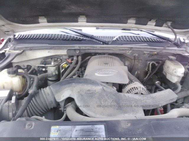 1GNEK13T55J182685 - 2005 CHEVROLET TAHOE K1500 WHITE photo 10