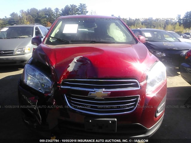 KL7CJPSB0FB126306 - 2015 CHEVROLET TRAX 1LS RED photo 6