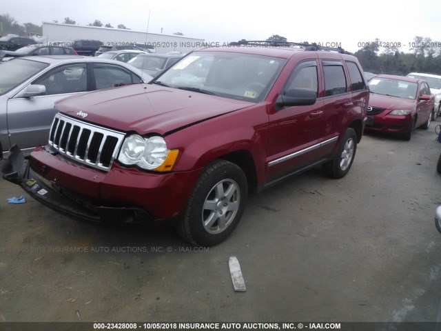 1J4PS4GK1AC154914 - 2010 JEEP GRAND CHEROKEE LAREDO RED photo 2