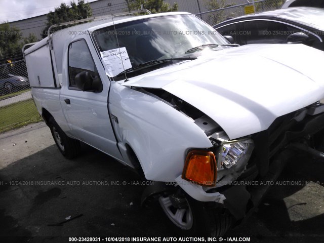 1FTYR10D84PB29344 - 2004 FORD RANGER WHITE photo 1