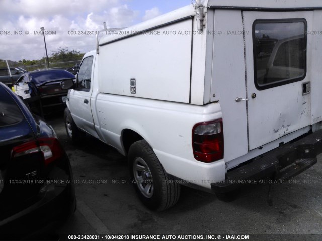 1FTYR10D84PB29344 - 2004 FORD RANGER WHITE photo 3