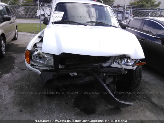 1FTYR10D84PB29344 - 2004 FORD RANGER WHITE photo 6