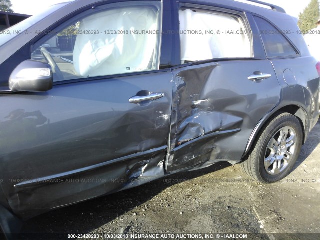 2HNYD28338H508529 - 2008 ACURA MDX TECHNOLOGY GRAY photo 6