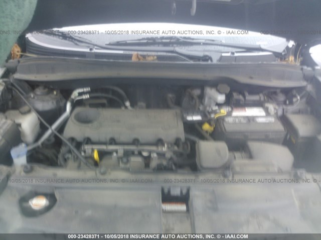 KM8JU3ACXBU190982 - 2011 HYUNDAI TUCSON GLS/LIMITED შავი ფოტო 10