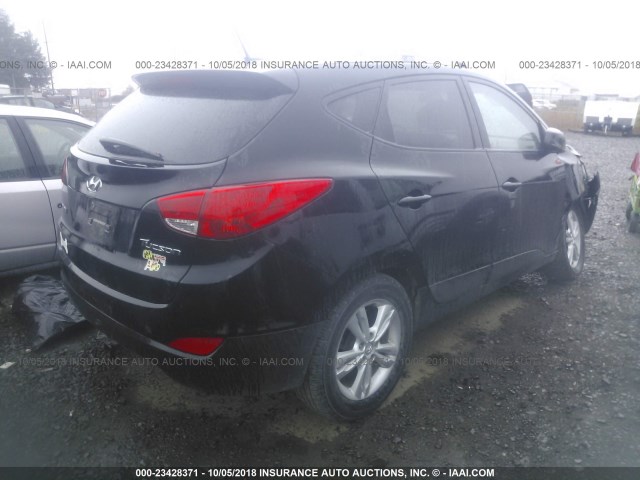 KM8JU3ACXBU190982 - 2011 HYUNDAI TUCSON GLS/LIMITED შავი ფოტო 4