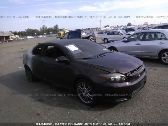 JTKDE167X80247124 - 2008 TOYOTA SCION TC PURPLE photo 1