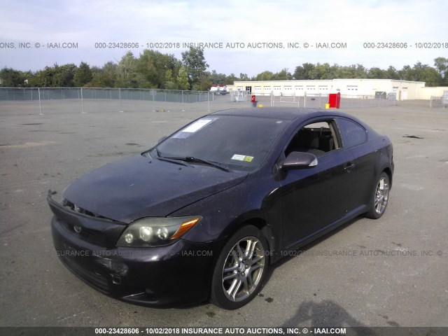 JTKDE167X80247124 - 2008 TOYOTA SCION TC PURPLE photo 2