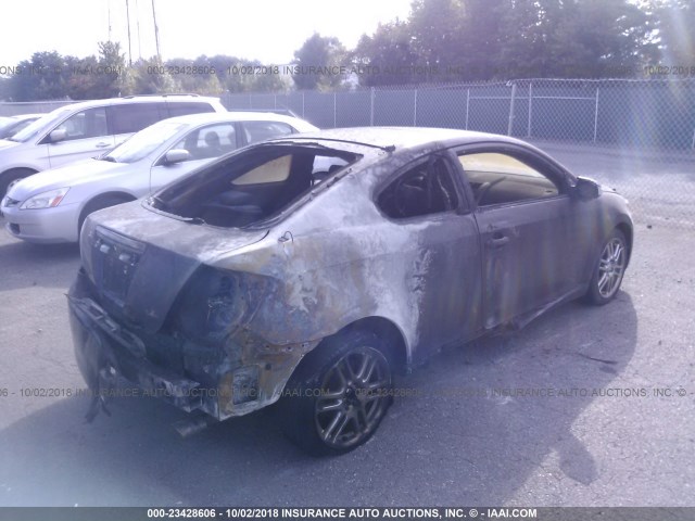 JTKDE167X80247124 - 2008 TOYOTA SCION TC PURPLE photo 4