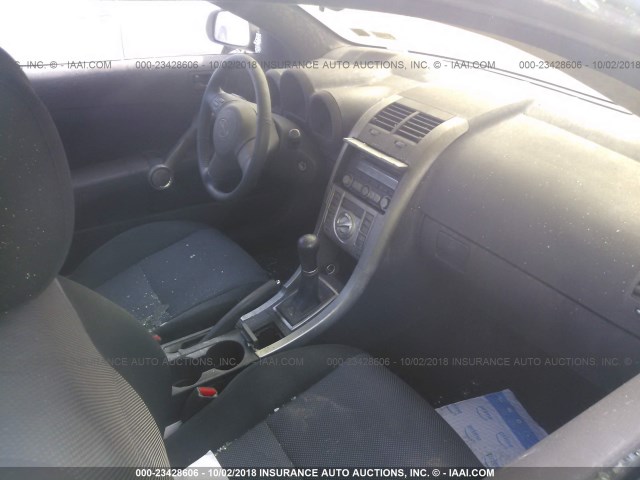 JTKDE167X80247124 - 2008 TOYOTA SCION TC PURPLE photo 5