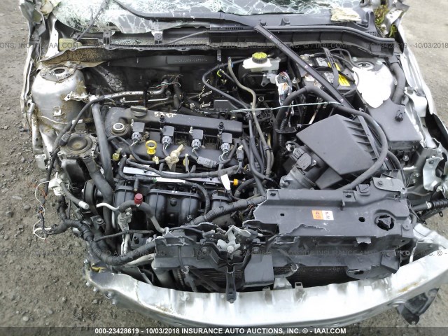 JM1BL1S69A1253871 - 2010 MAZDA 3 S SILVER photo 10