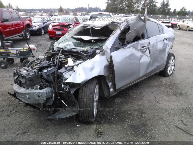 JM1BL1S69A1253871 - 2010 MAZDA 3 S SILVER photo 2