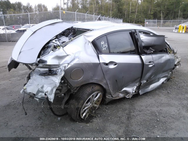 JM1BL1S69A1253871 - 2010 MAZDA 3 S SILVER photo 4