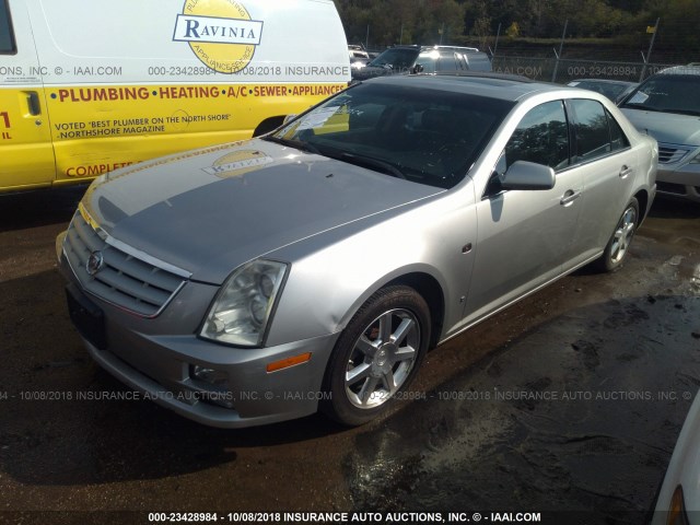 1G6DC67A970187181 - 2007 CADILLAC STS SILVER photo 2