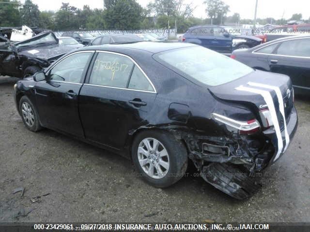 4T1BB46K69U075662 - 2009 TOYOTA CAMRY HYBRID BLACK photo 3