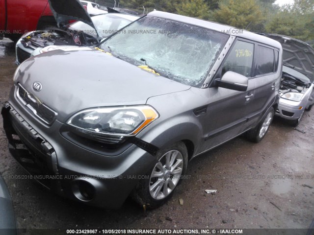 KNDJT2A63D7554785 - 2013 KIA SOUL +/!/SPORT GRAY photo 2