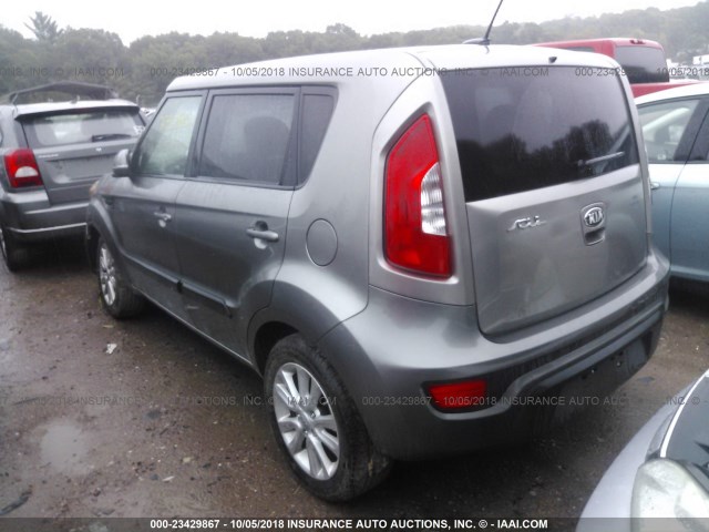 KNDJT2A63D7554785 - 2013 KIA SOUL +/!/SPORT GRAY photo 3