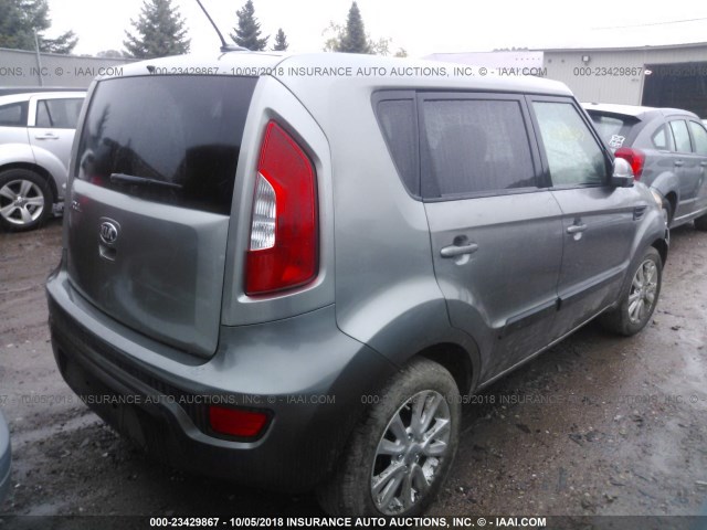 KNDJT2A63D7554785 - 2013 KIA SOUL +/!/SPORT GRAY photo 4