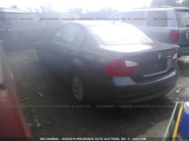 WBAVC73557KP34688 - 2007 BMW 328 XI SULEV GRAY photo 3